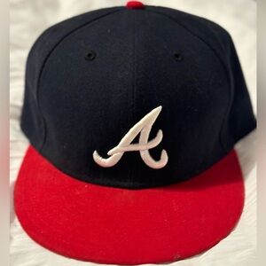 Atlanta Braves official hat. Size 7 and 7/8.